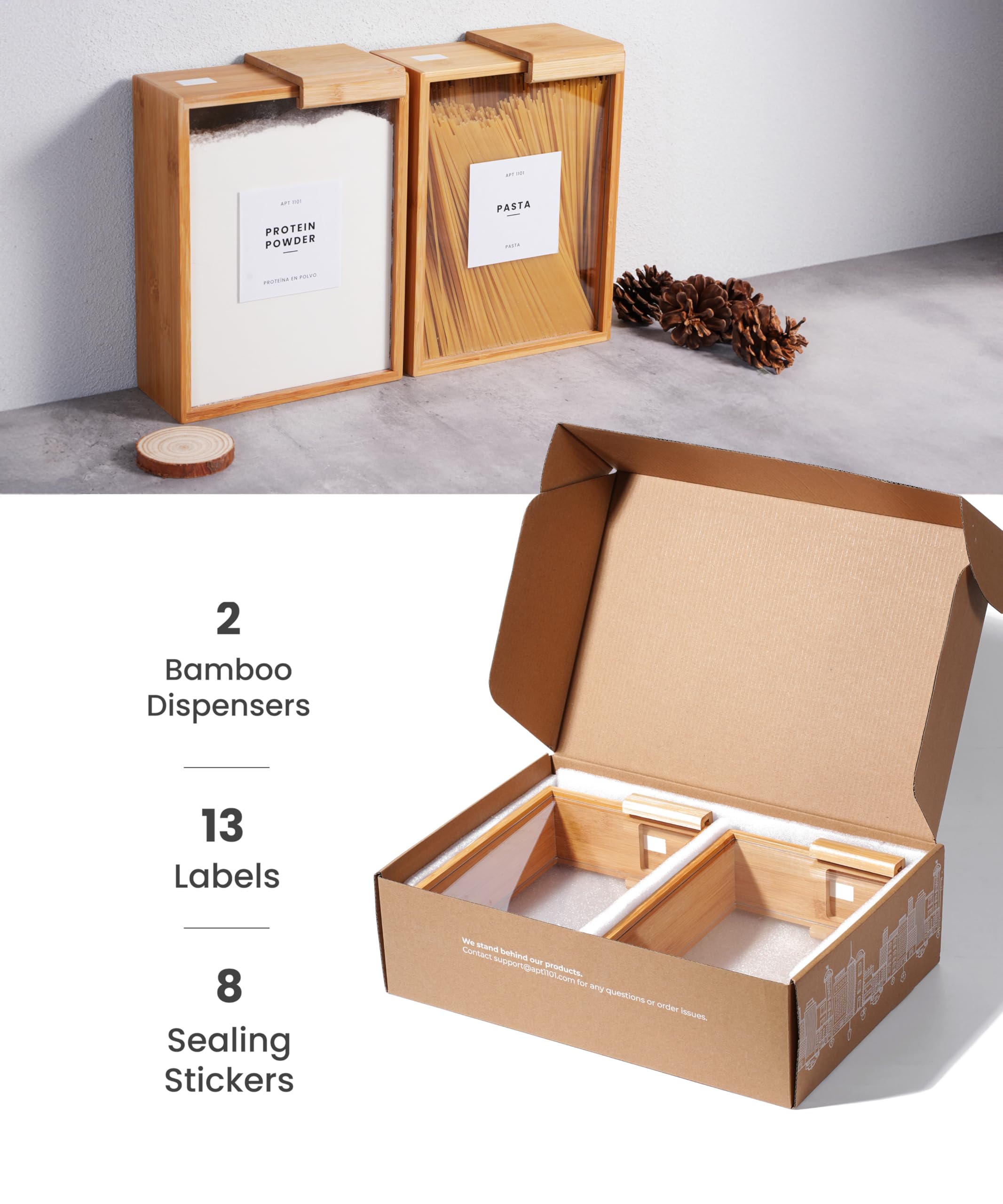 APT 1101 rangé dans garde-manger modulaire pour organisation claire
