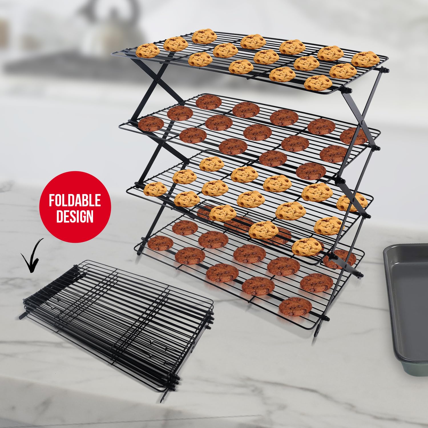 ARBELLE INNOVATIONS plateaux chargés de biscuits, capacité élevée