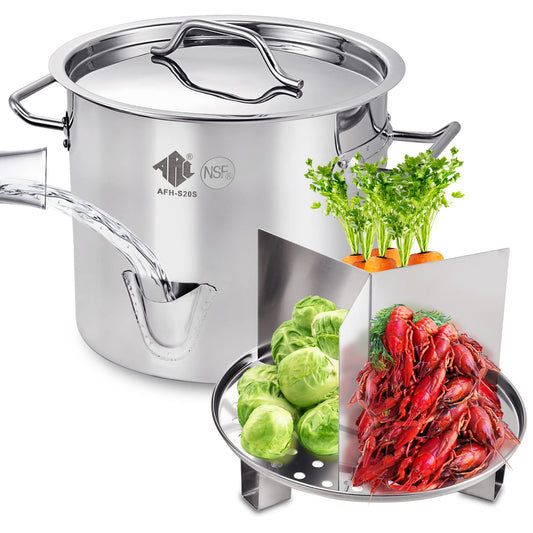 ARC marmite 32QT vue de face montrant capacité et design durable