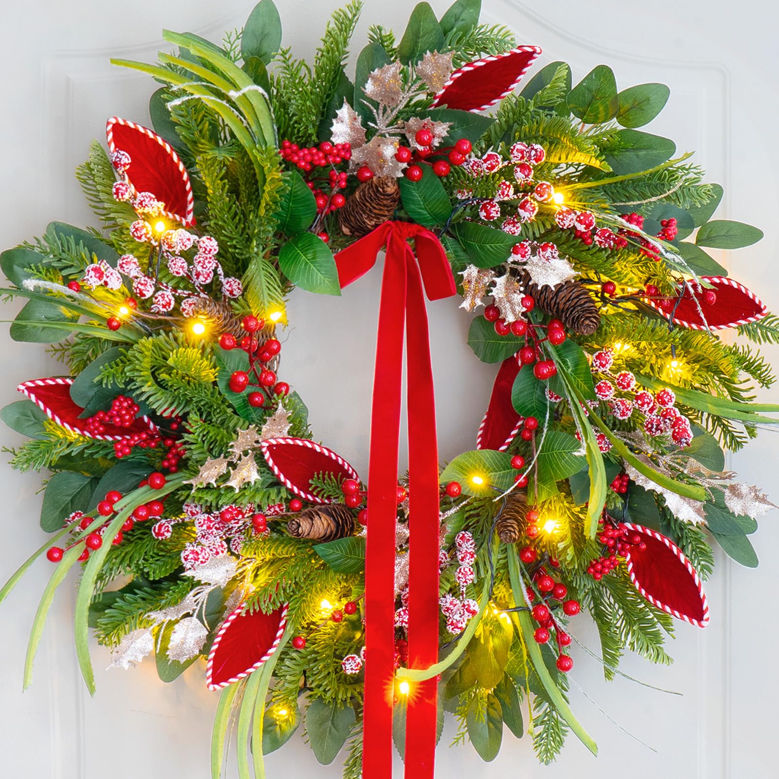 ArcadiaArt couronne sur manteau de cheminée crée décor accueillant