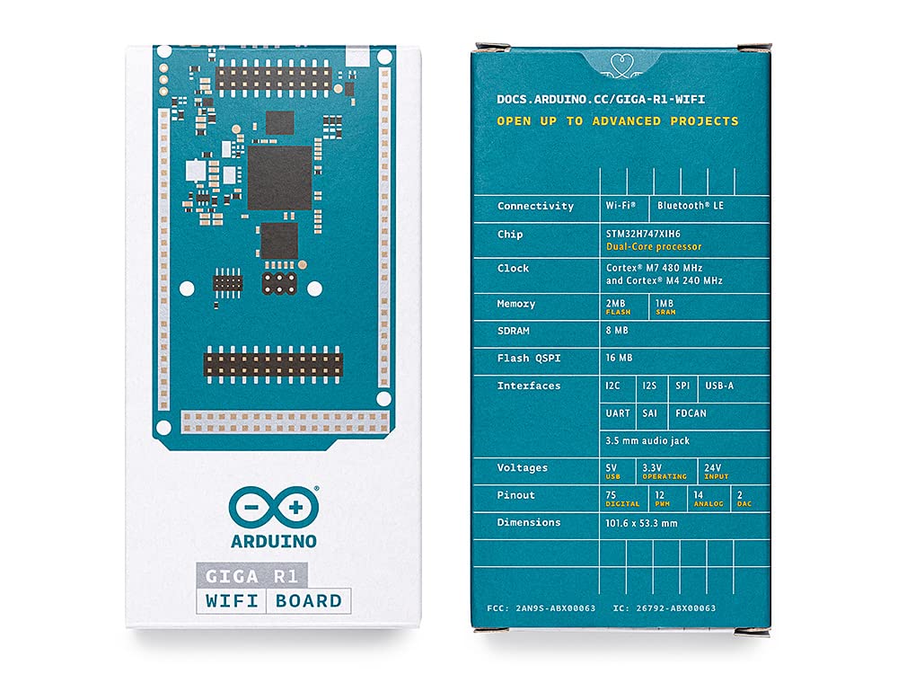 Arduino Giga R1 WiFi comparaison d'échelle montrant compacité et intégrabilité