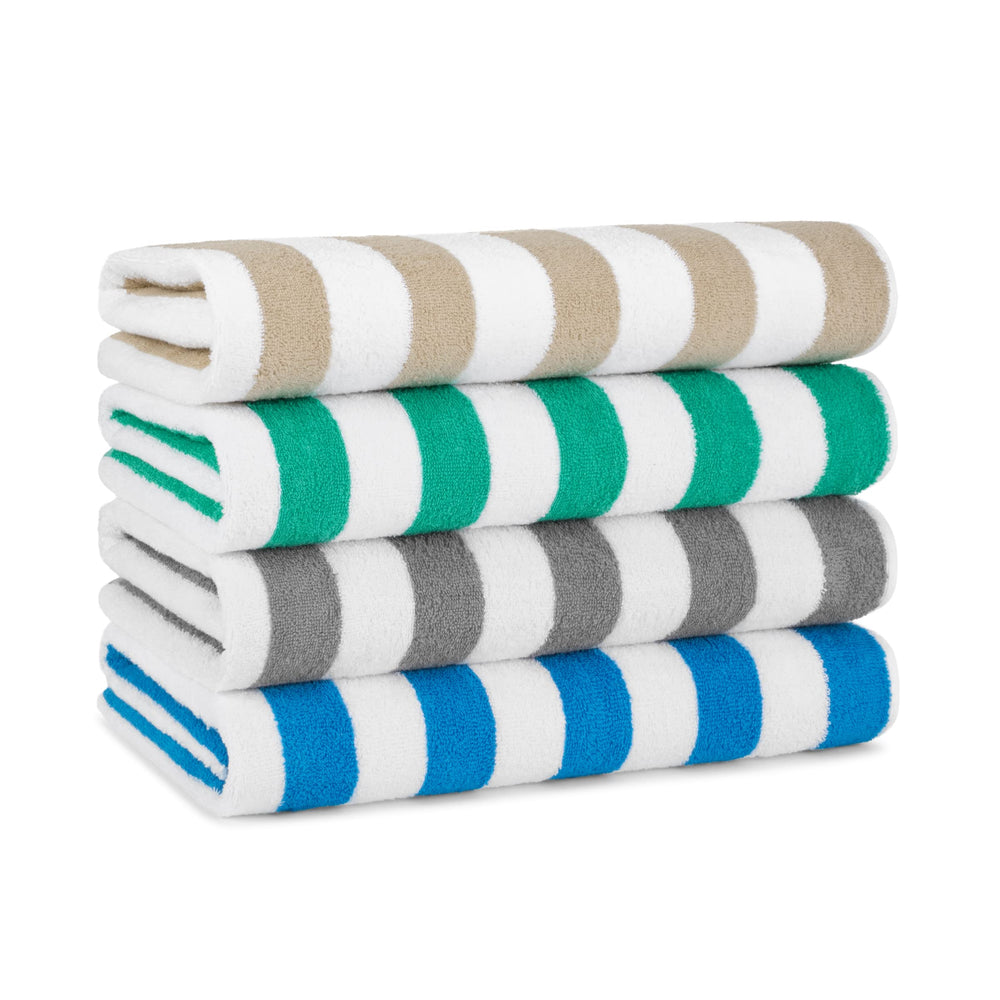 Arkwright LLC serviette cabana avant vue motif et couleurs, look estival durable