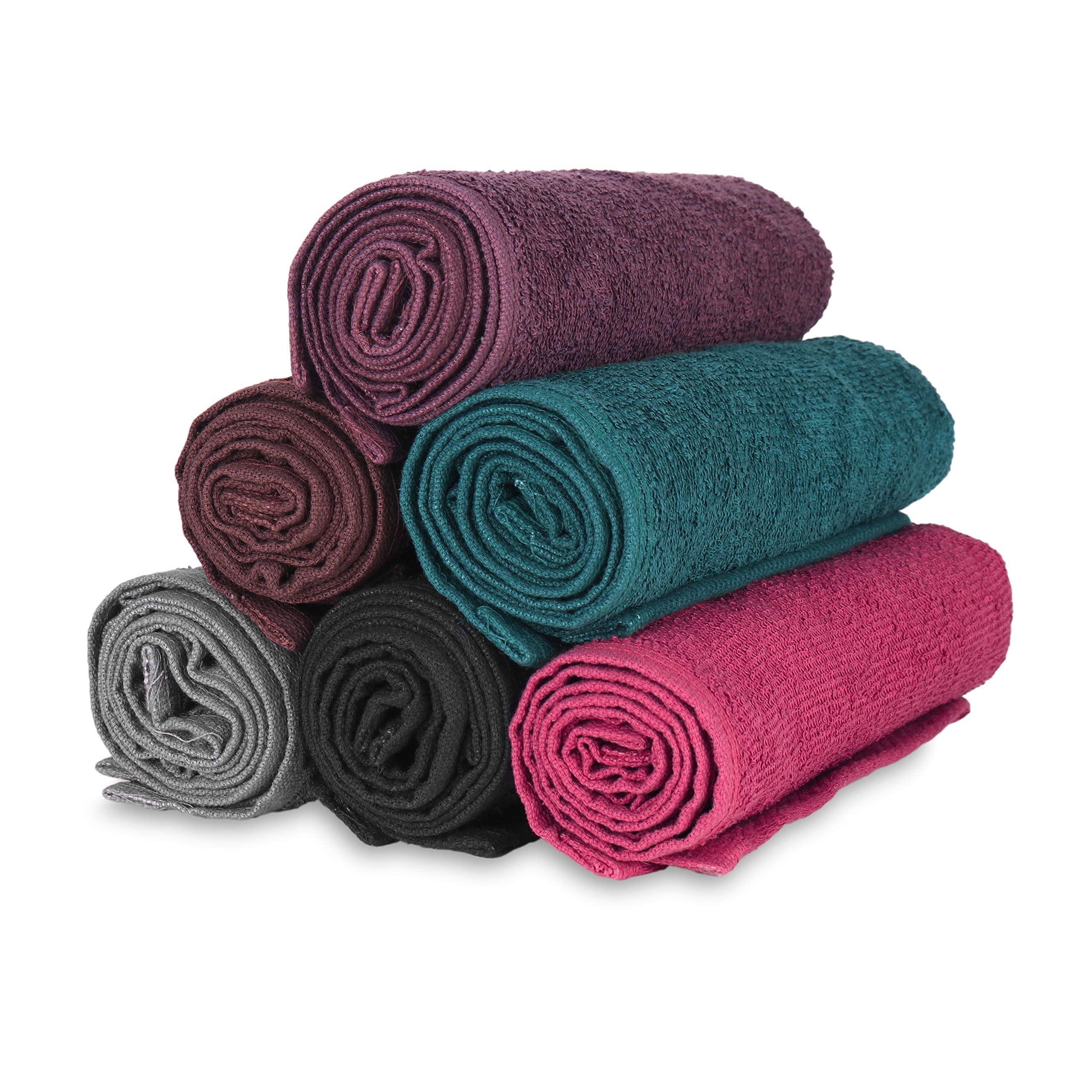 Arkwright pile de serviettes montrant uniformité des couleurs et rangement facile