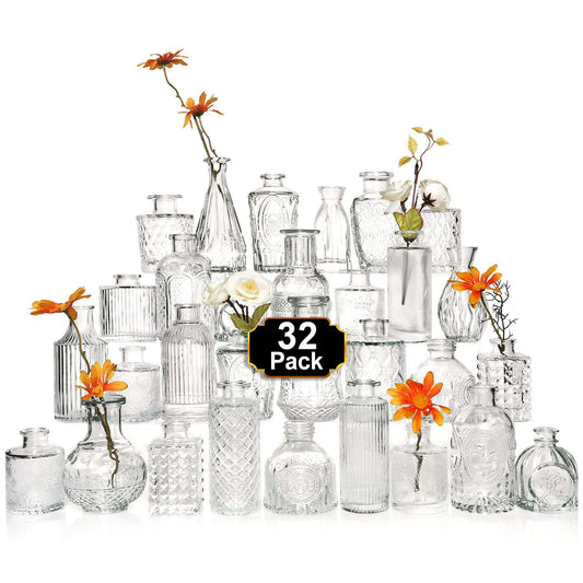Arme vue avant de l'emballage lot de 32 vases, organise et protège