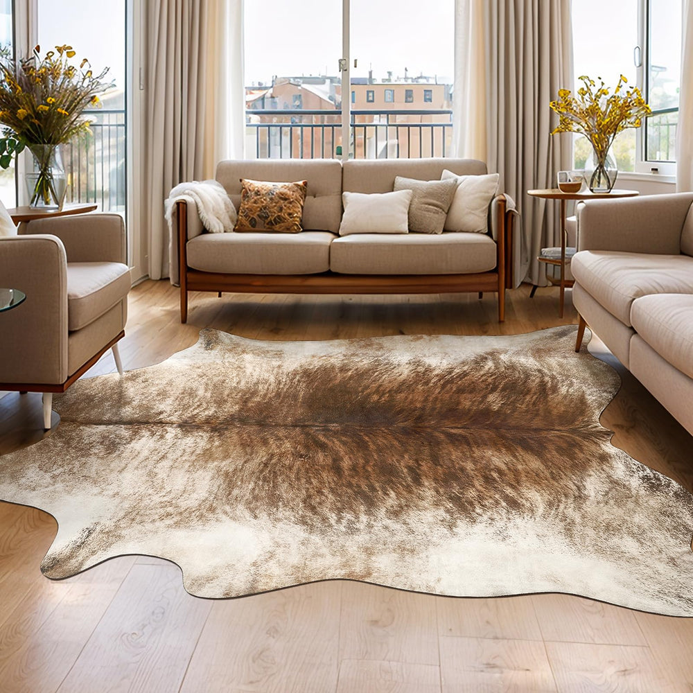 AROGAN tapis devant un sofa apportant chaleur et style western