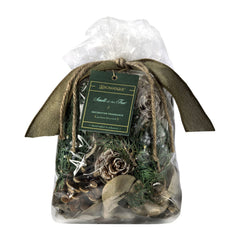 Aromatique potpourri 12 oz vue du sac et emballage, apporte parfum boisé décoratif