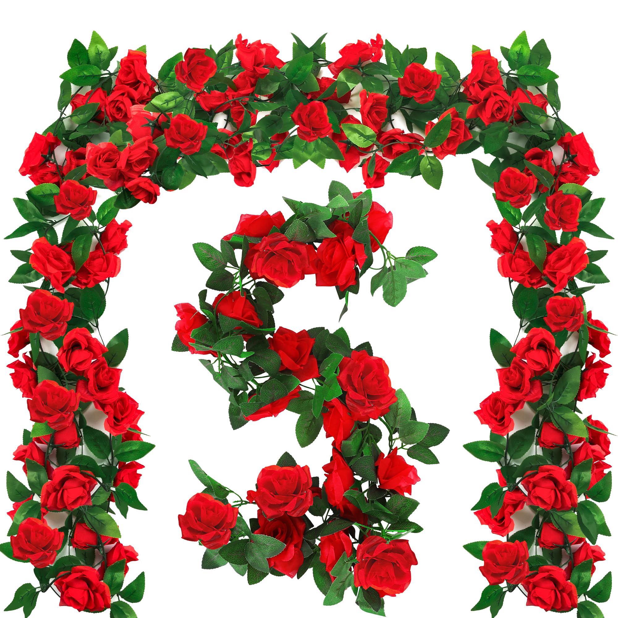 Arrowom guirlande de roses vue de face apportant une décoration Derby élégante