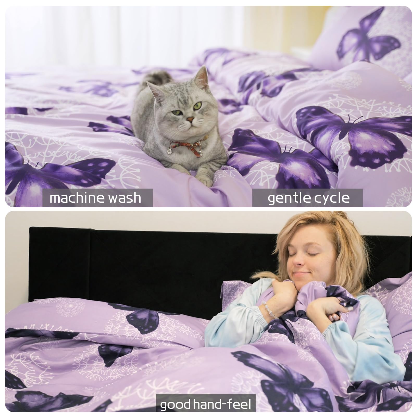 ARTALL draps et dimensions côte à côte pour vérification taille queen