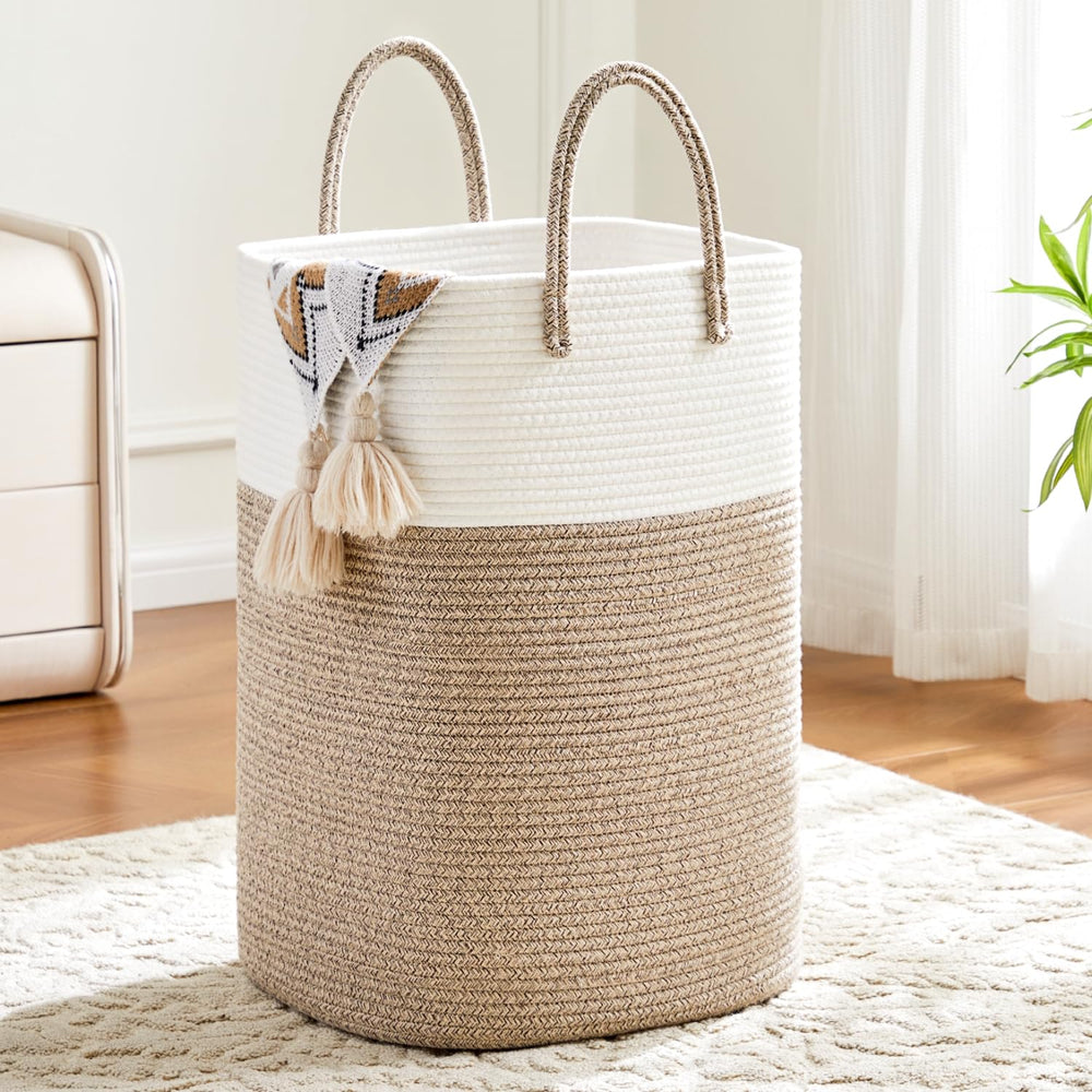 Artfeel panier face entière marron montrant capacité et style naturel