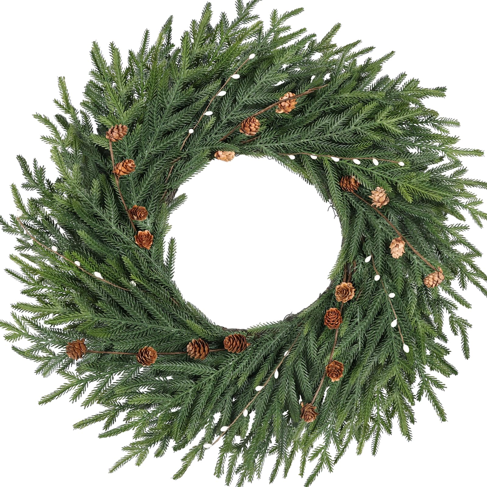 Artgar couronne 26 pouces vue de face, apporte une entrée festive instantanée