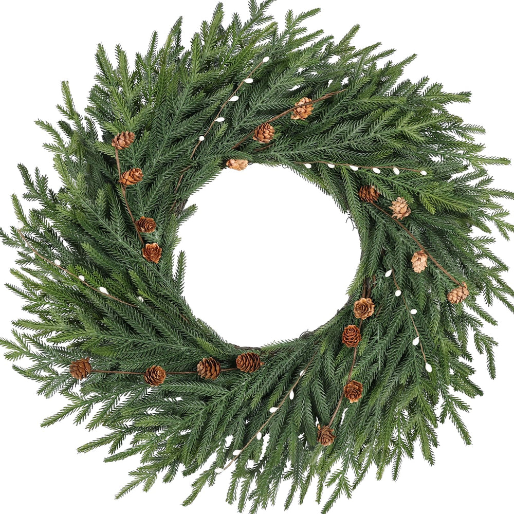 Artgar couronne 26 pouces vue de face, apporte une entrée festive instantanée