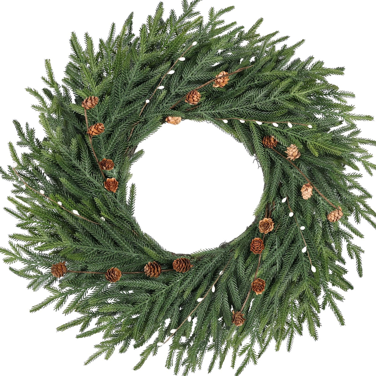 Artgar couronne 26 pouces vue de face, apporte une entrée festive instantanée