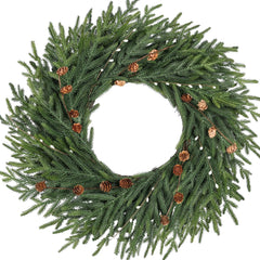 Artgar couronne 26 pouces vue de face, apporte une entrée festive instantanée