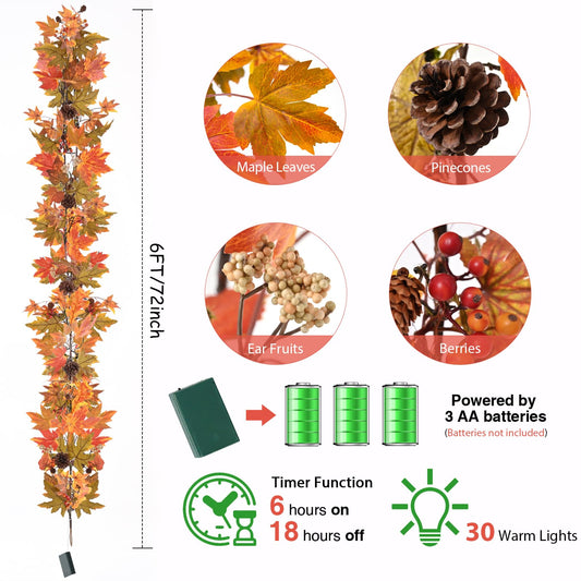 Artgar gros plan des feuilles d'érable en soie offrant texture naturelle durable