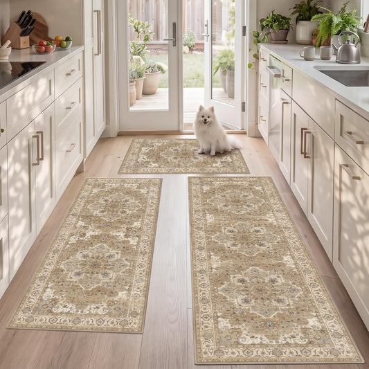 Articosy tapis devant évier beige crème apportant confort durable