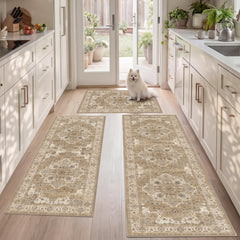 Articosy tapis devant évier beige crème apportant confort durable