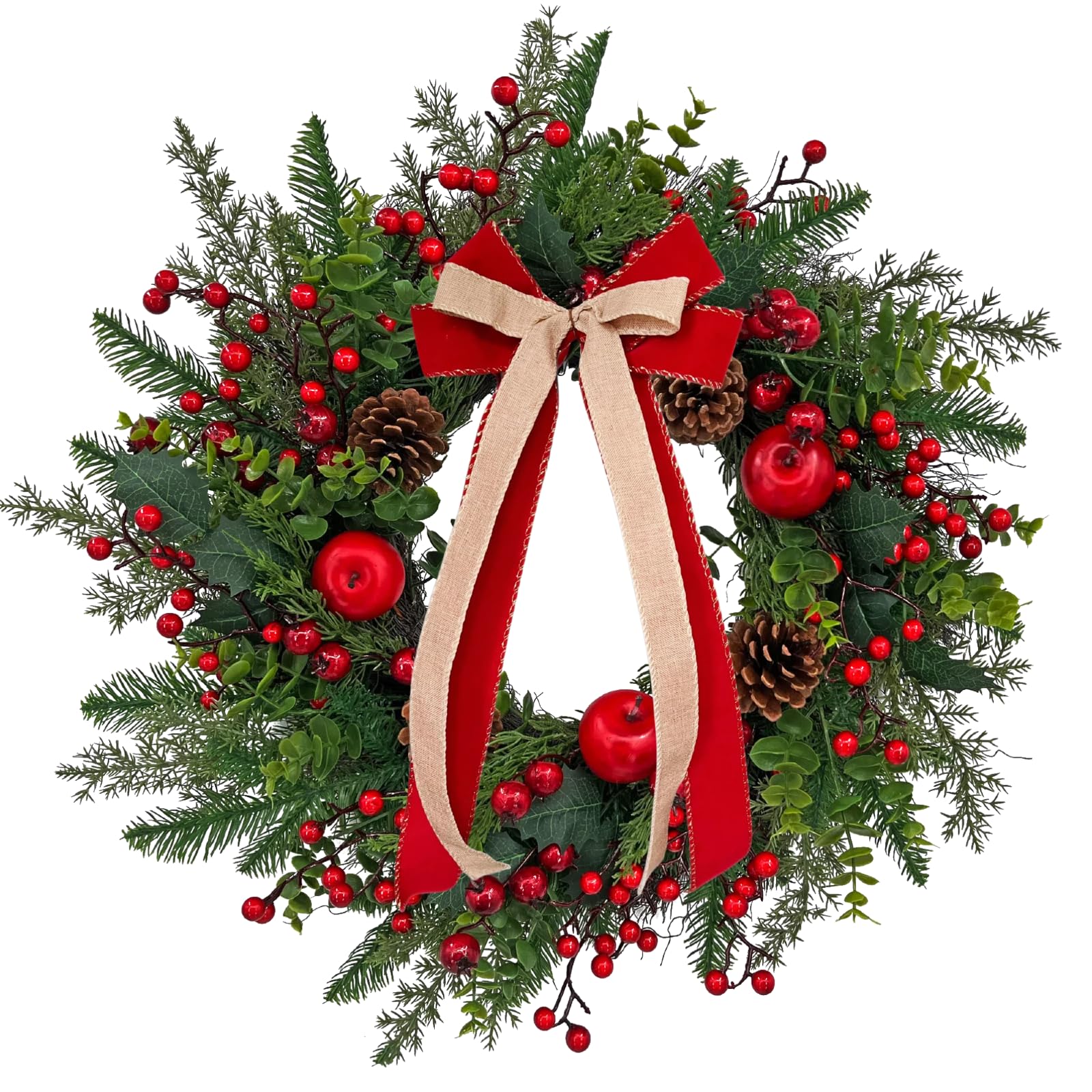 ARTINCRAFIO couronne sur porte donnant un accueil festif