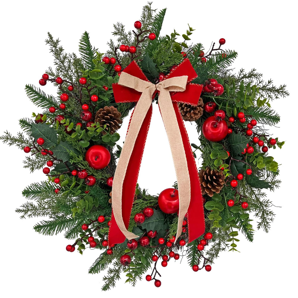 ARTINCRAFIO couronne sur porte donnant un accueil festif