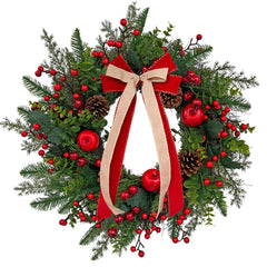 ARTINCRAFIO couronne sur porte donnant un accueil festif