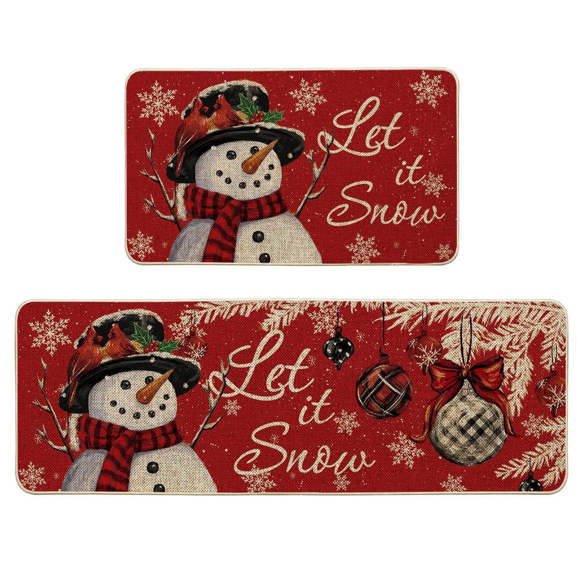 Artoid Mode tapis face avant snowman apportant ambiance hivernale et confort