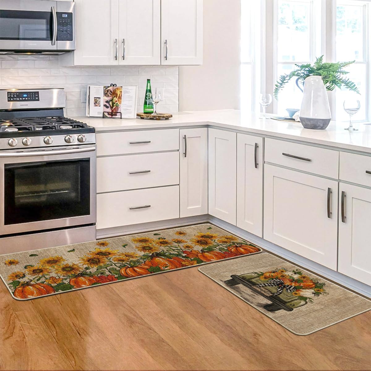 Artoid Mode ensemble de deux tapis posé sur sol de cuisine pour confort