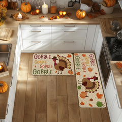 Artoid Mode gros plan motif dindon et citrouille pour ambiance festive