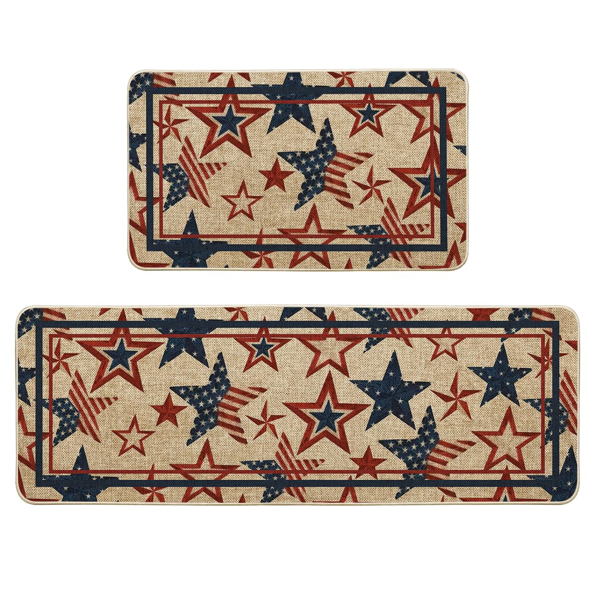 Artoid Mode tapis avant emballage montrant motif patriotique et bord propre