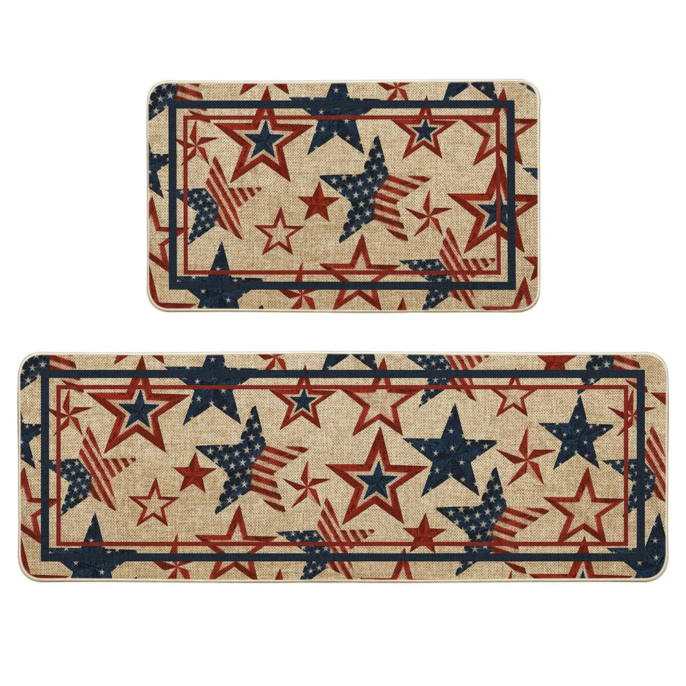 Artoid Mode tapis avant emballage montrant motif patriotique et bord propre