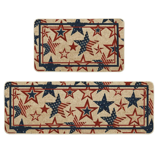 Artoid Mode tapis avant emballage montrant motif patriotique et bord propre