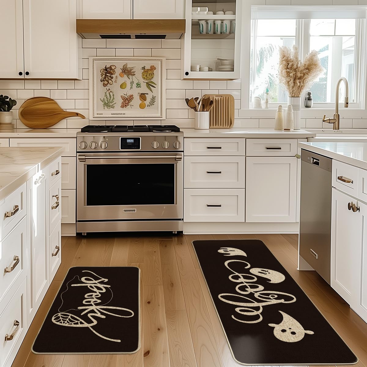 Artoid Mode tapis posé devant évier en cuisine pour confort et déco saisonnière