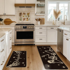 Artoid Mode tapis installés devant évier et cuisinière démontrant confort et style dans une cuisine