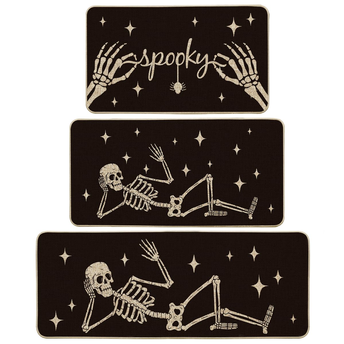 Artoid Mode ensemble de trois tapis devant pour une décoration Halloween sûre
