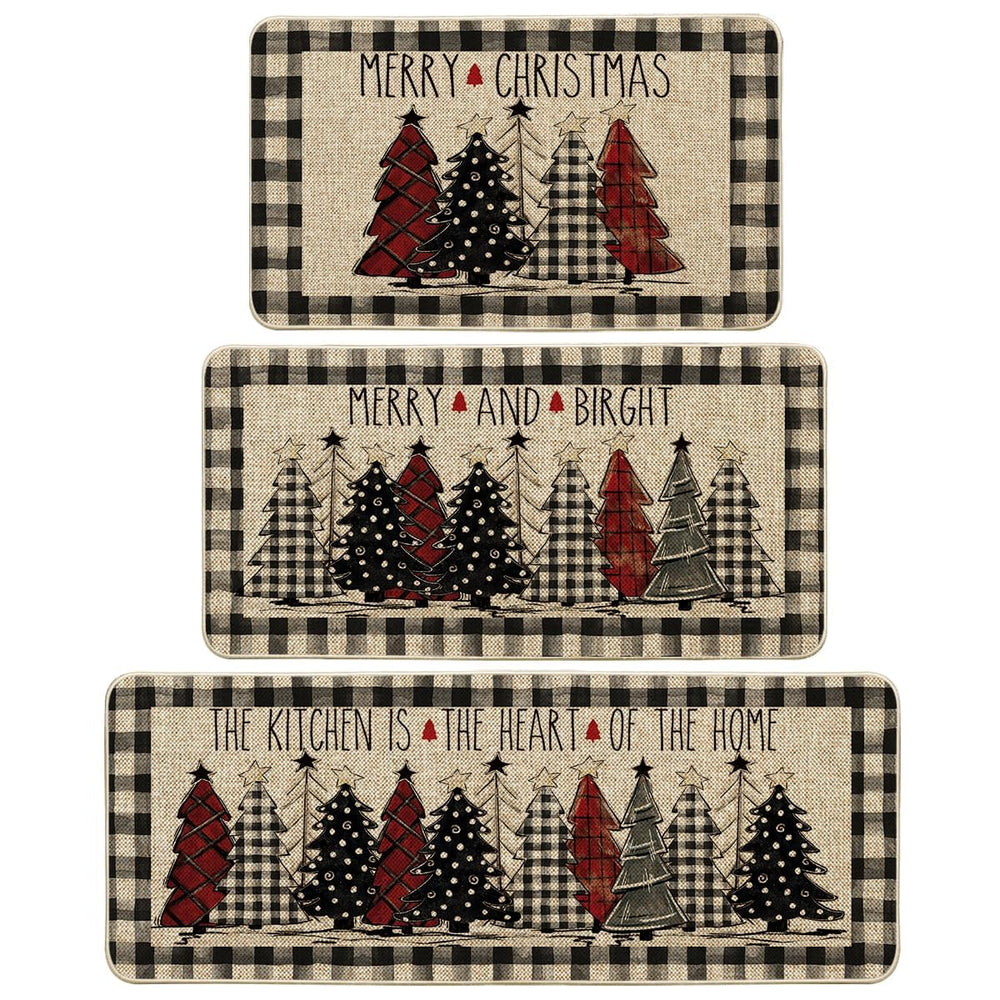 Artoid Mode face avant motif buffalo plaid festif protège sol