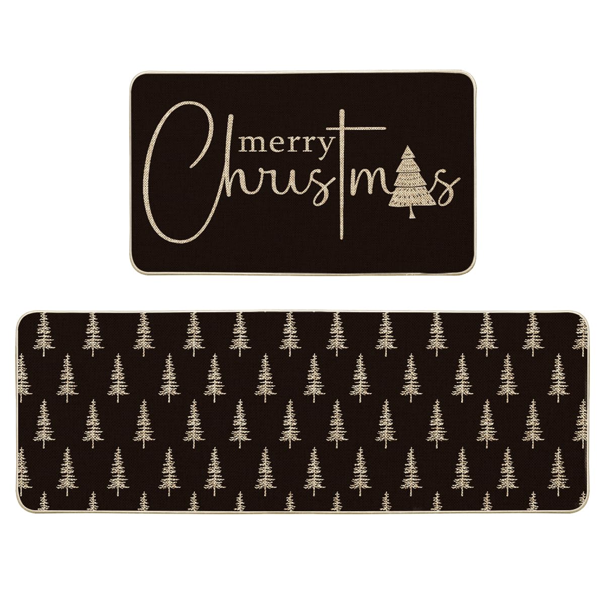 Artoid Mode vue frontale du tapis Merry Christmas apportant une décoration festive