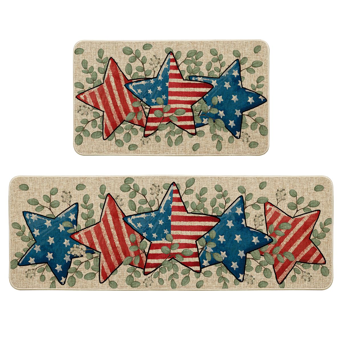 Artoid Mode vue avant du tapis patriotique pour une entrée accueillante