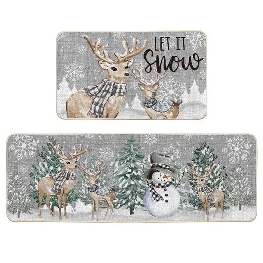 Artoid Mode vue d'ensemble du lot de 2 tapis Noël, ajoute style et protection