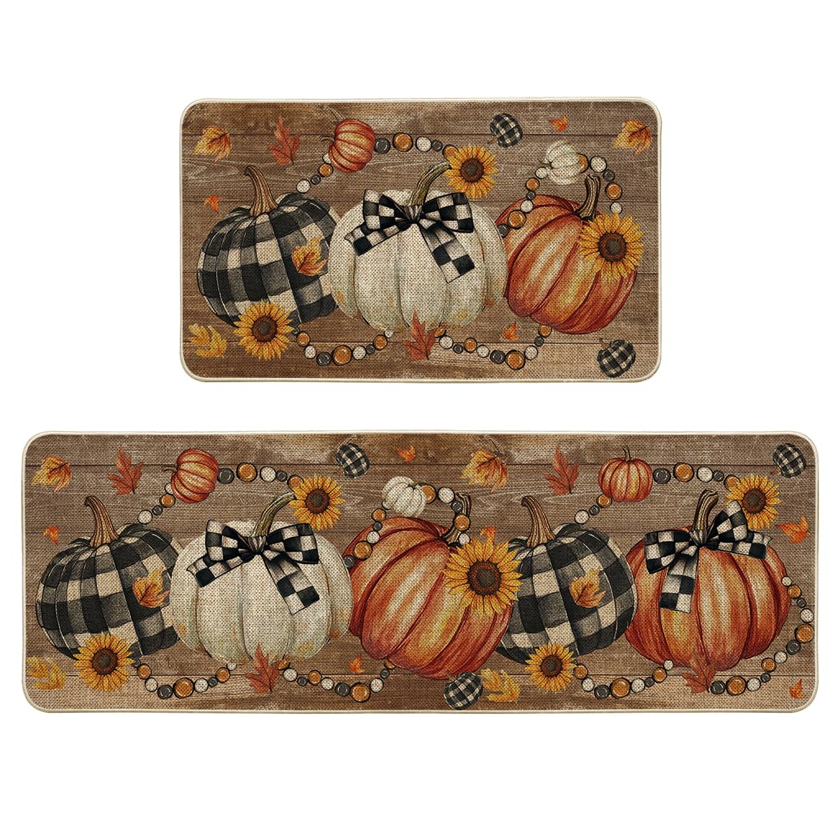 Artoid Mode tapis motif citrouille visible, décoration chaleureuse