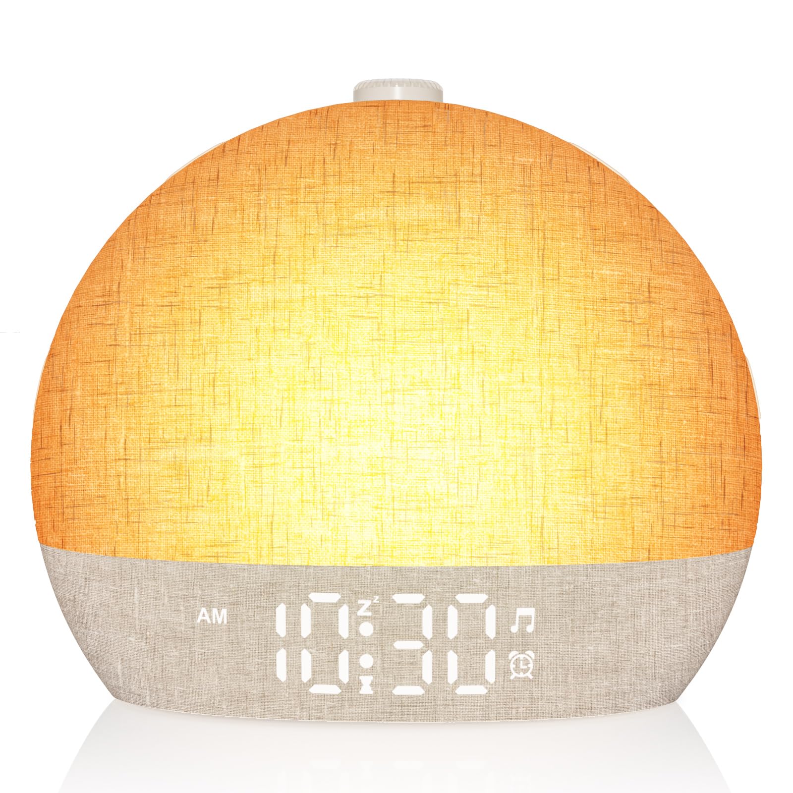 ARUQO face principale montrant lumière et commandes, réveil esthétique