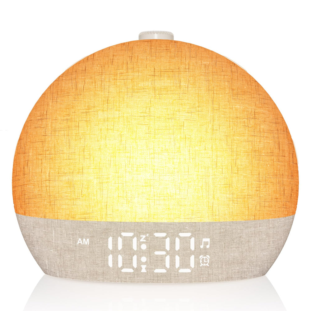ARUQO face principale montrant lumière et commandes, réveil esthétique