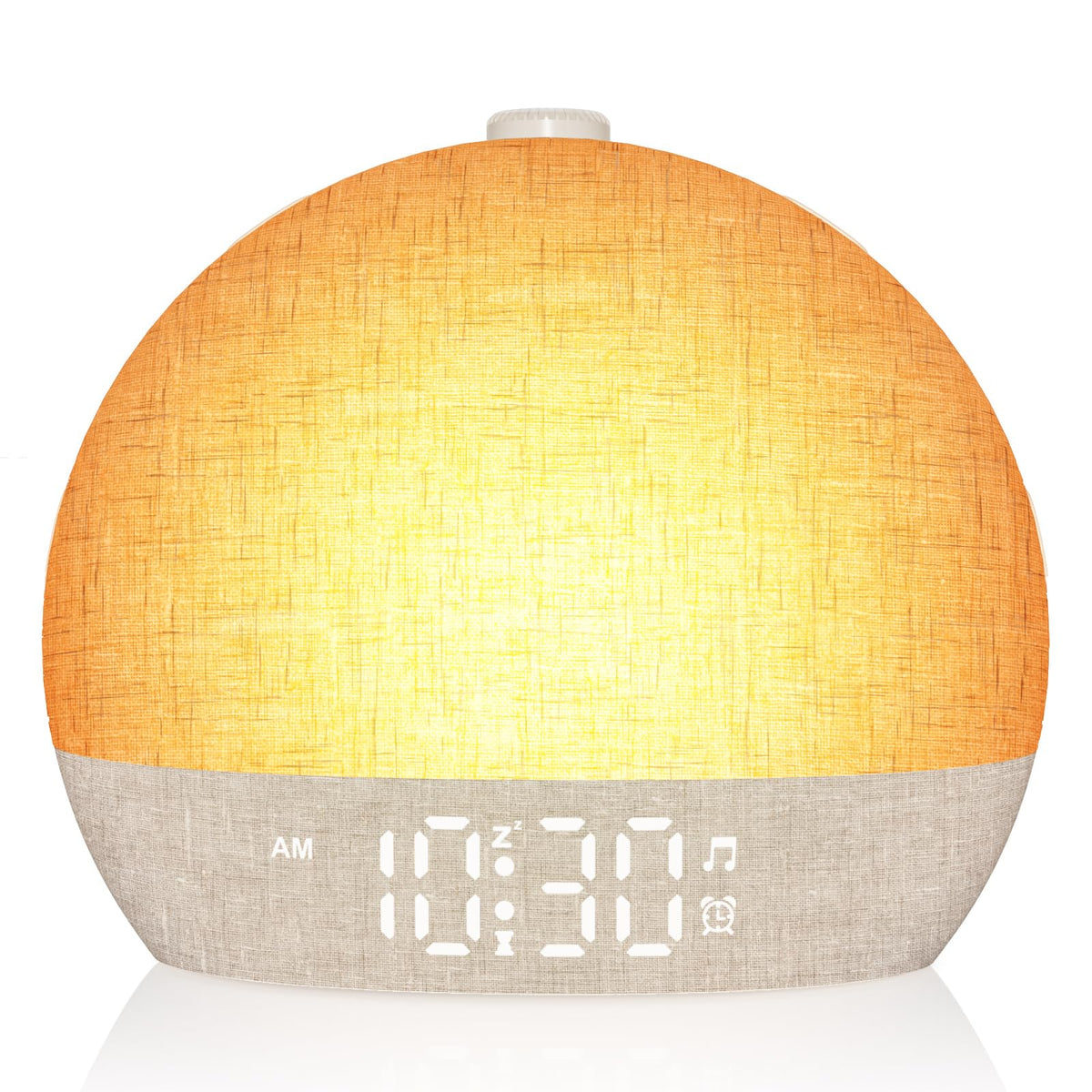 ARUQO face principale montrant lumière et commandes, réveil esthétique