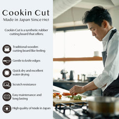 Asahi Cookin Cut tranché montrant épaisseur 1,3 cm pour stabilité