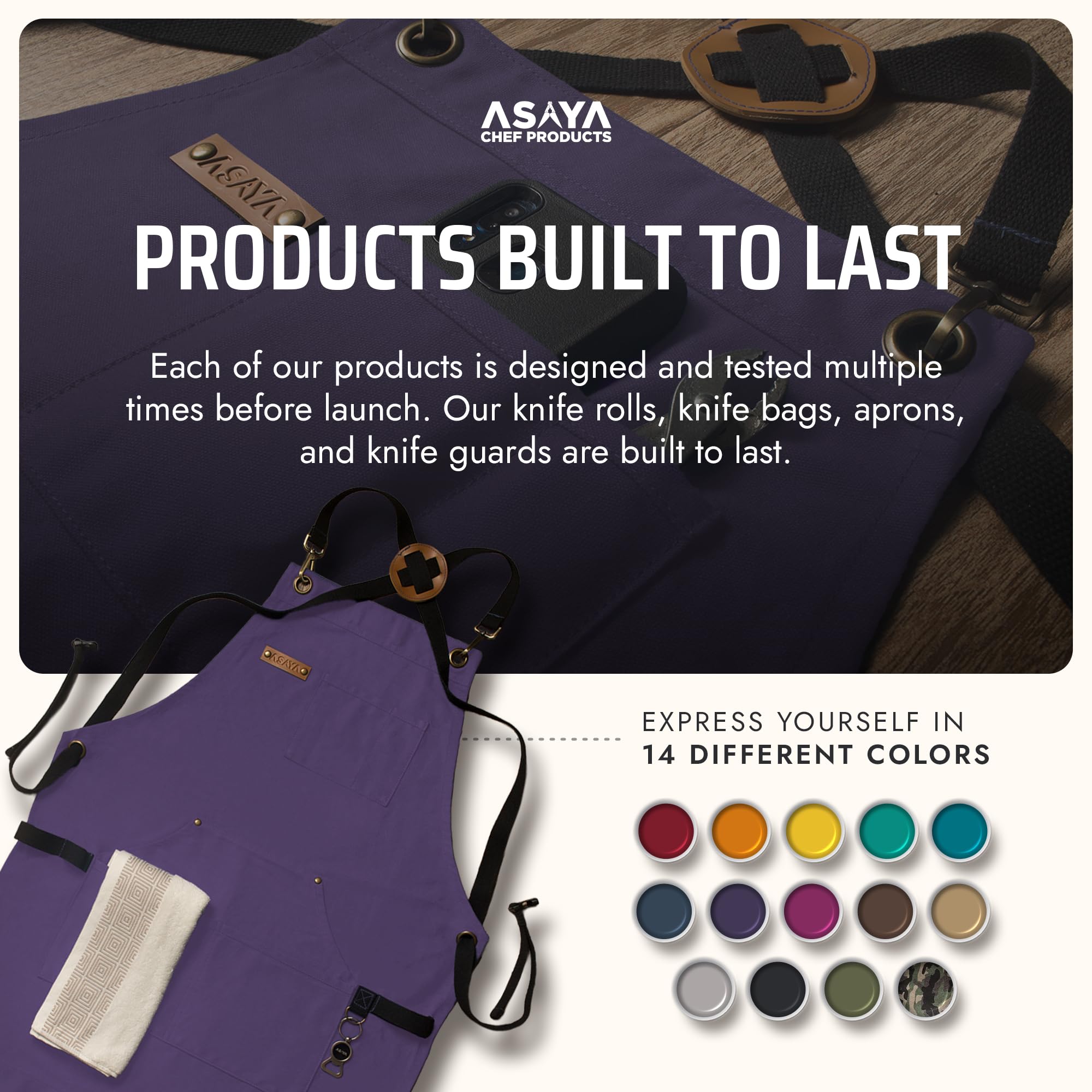 Asaya tablier comparaison taille couvrant torse et cuisses