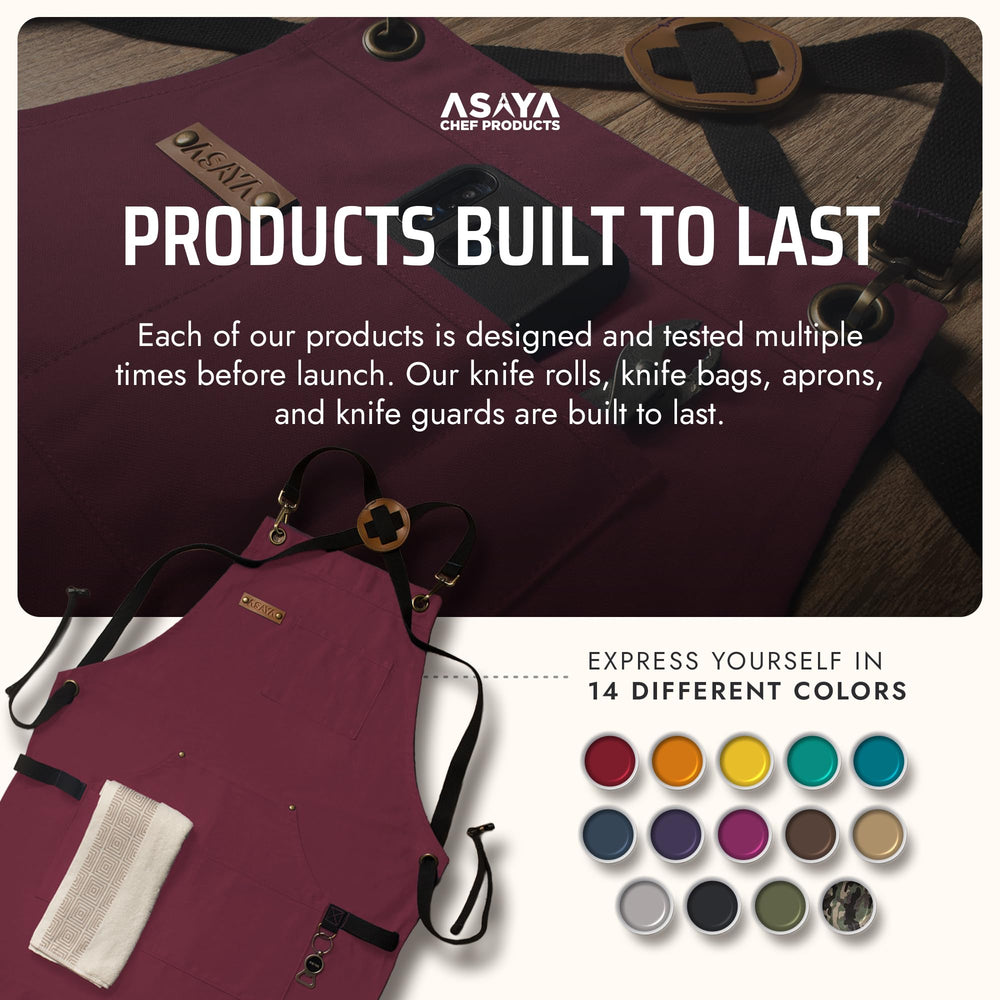 Asaya tablier utilisé au barbecue montrant protection et fonctionnalité