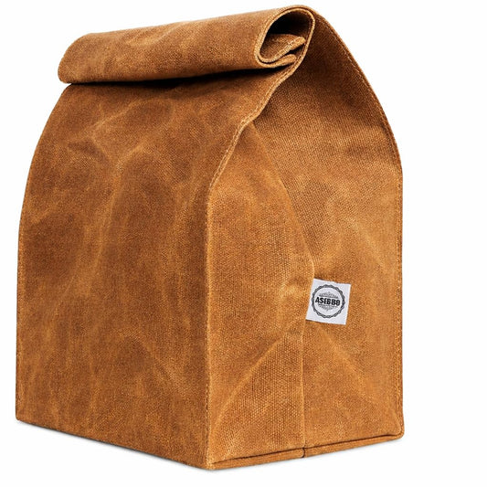 ASEBBO face avant du sac repas style sac en papier, look professionnel et durable