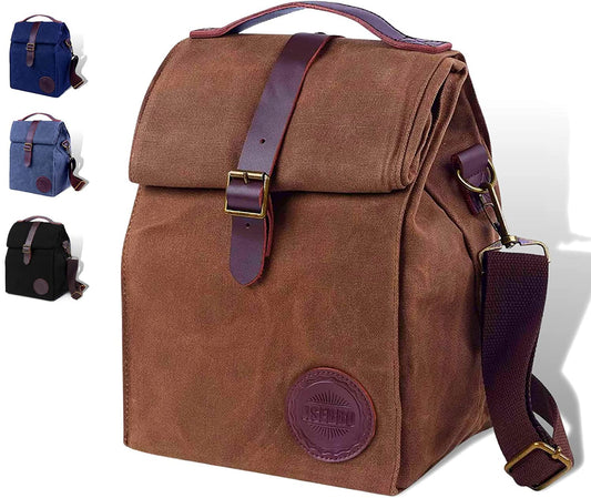 ASEBBO sac devant en toile cirée, look vintage et protection