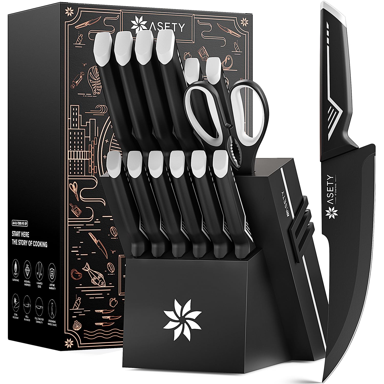 ASETY coffret face bloc blanc organisé pour rangement pratique
