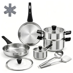 ASKSCICI ensemble 14 pièces face avant, rangement compact et complet