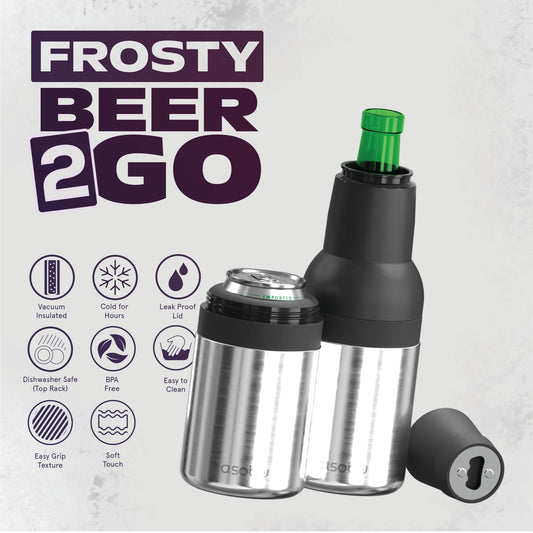 asobu frosty gros plan acier inox pour isolation et durabilité