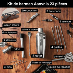 ASOVNIS gros plan acier 304 brossé montrant durabilité