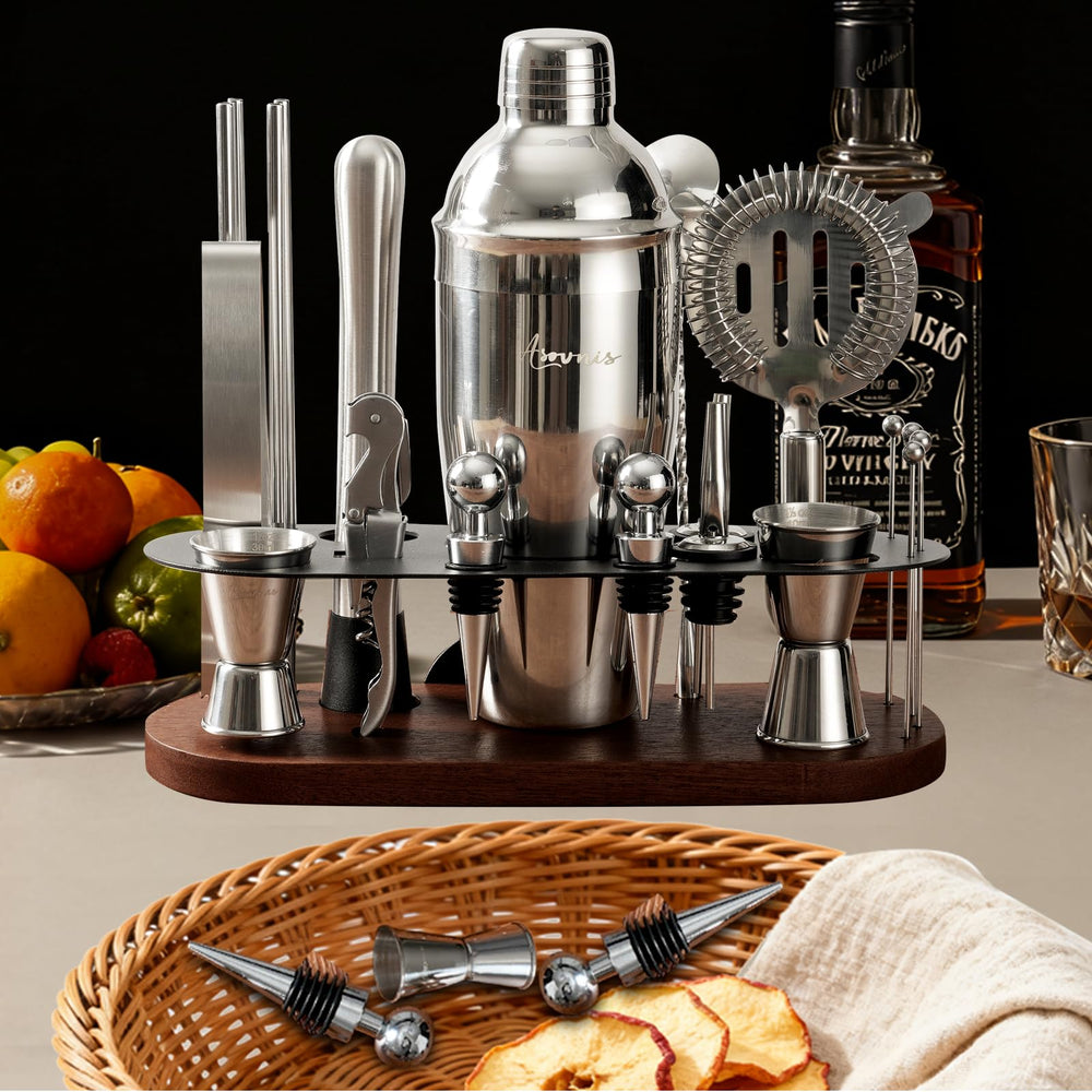 ASOVNIS guide de recettes inclus montrant inspiration pour cocktails